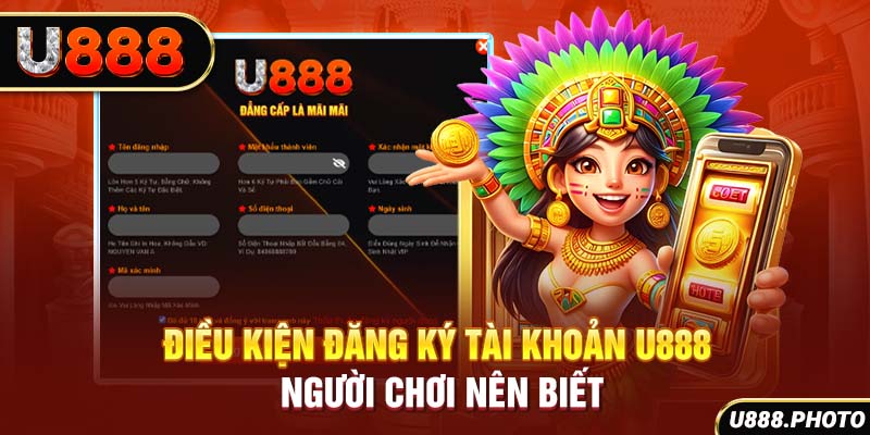 Điều kiện đăng ký tài khoản U888 người chơi nên biết